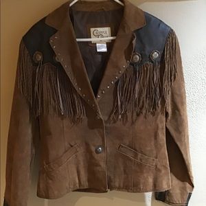 WESTERN STYLE LEATHER JACKET IN NEW CONDITION